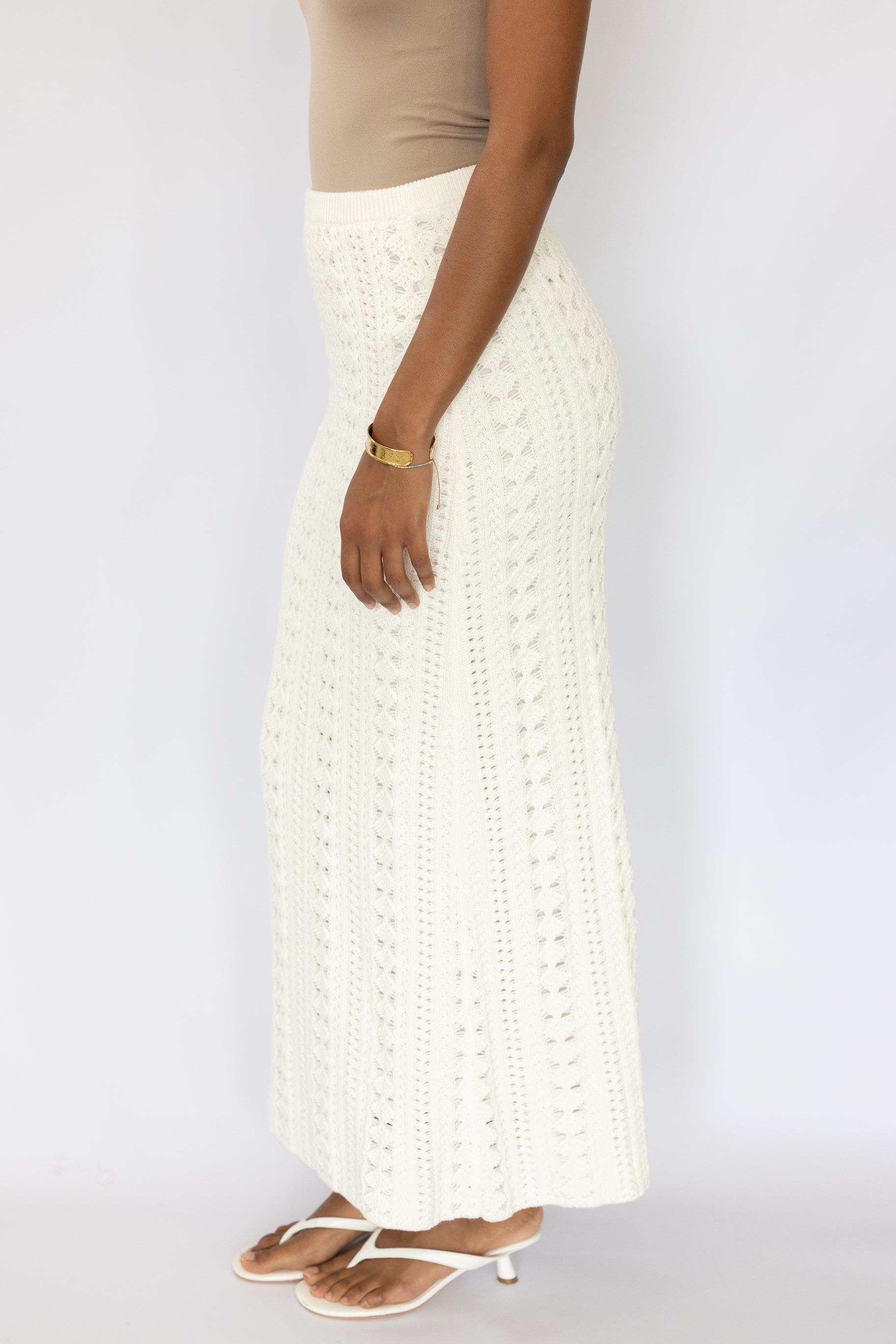 RODEO CROCHET SKIRT IVORY