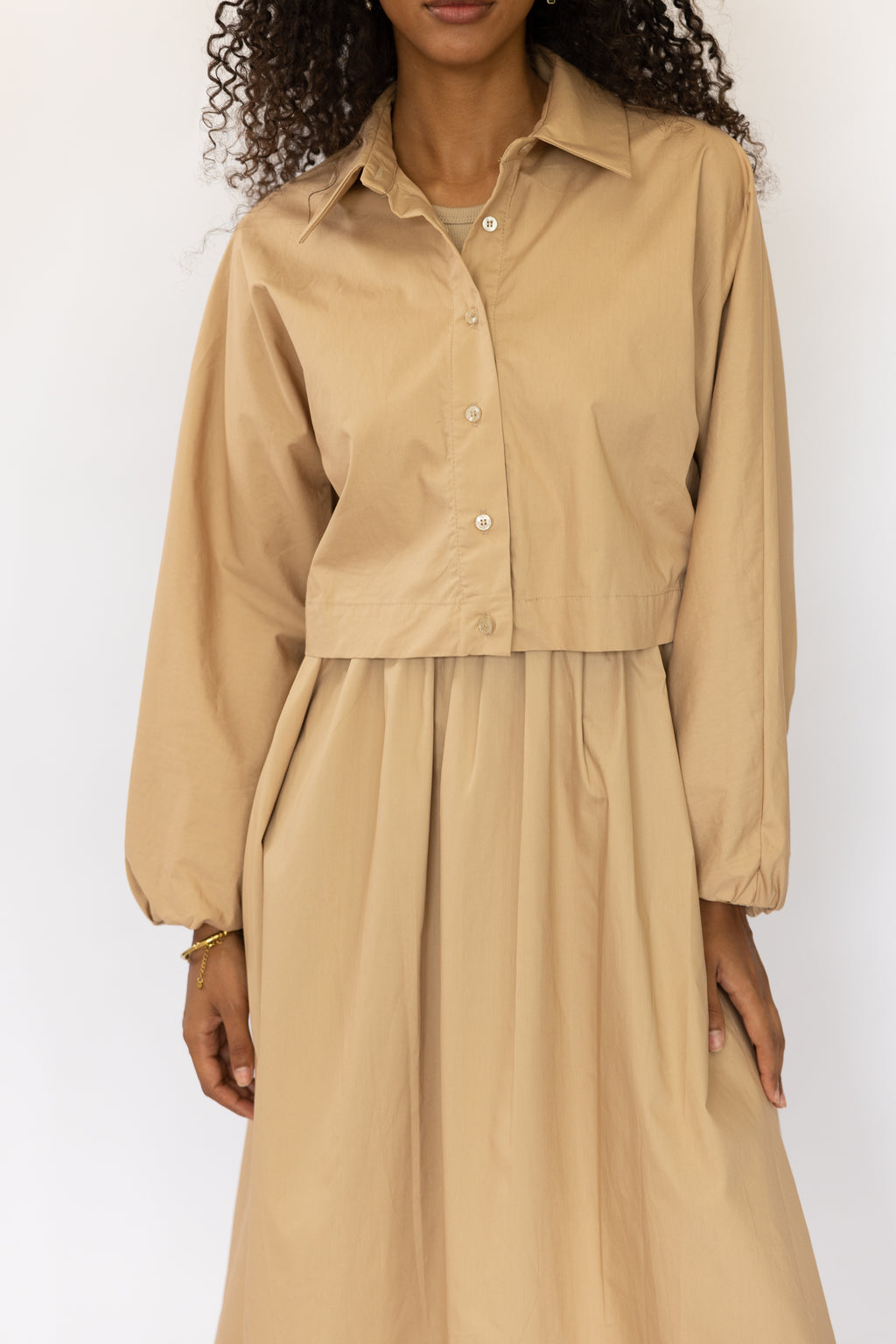 WEST POPLIN SHIRT SAND