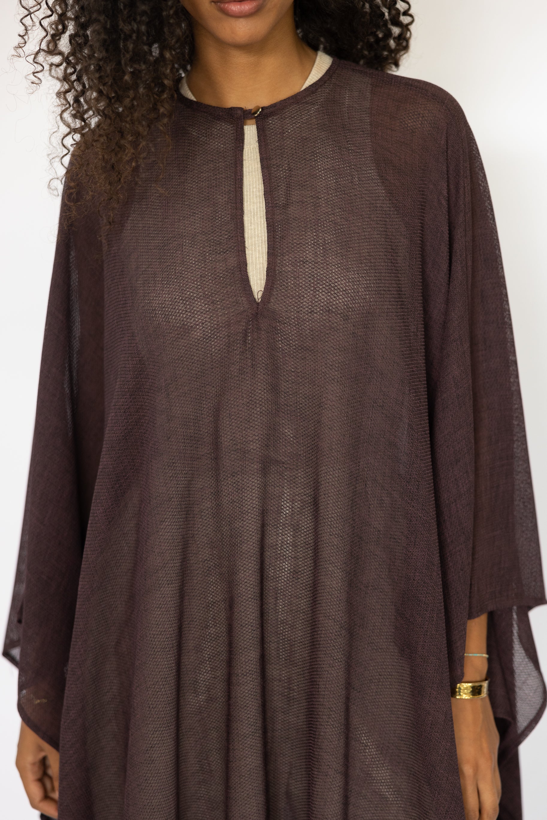 SOLE KAFTAN AUGBERGINE