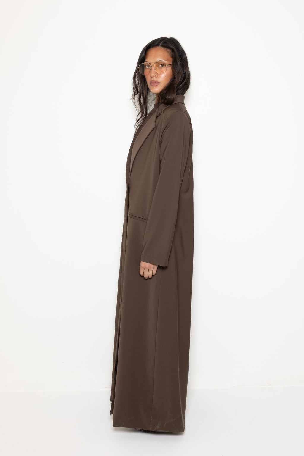 MAXI BLAZER BROWN