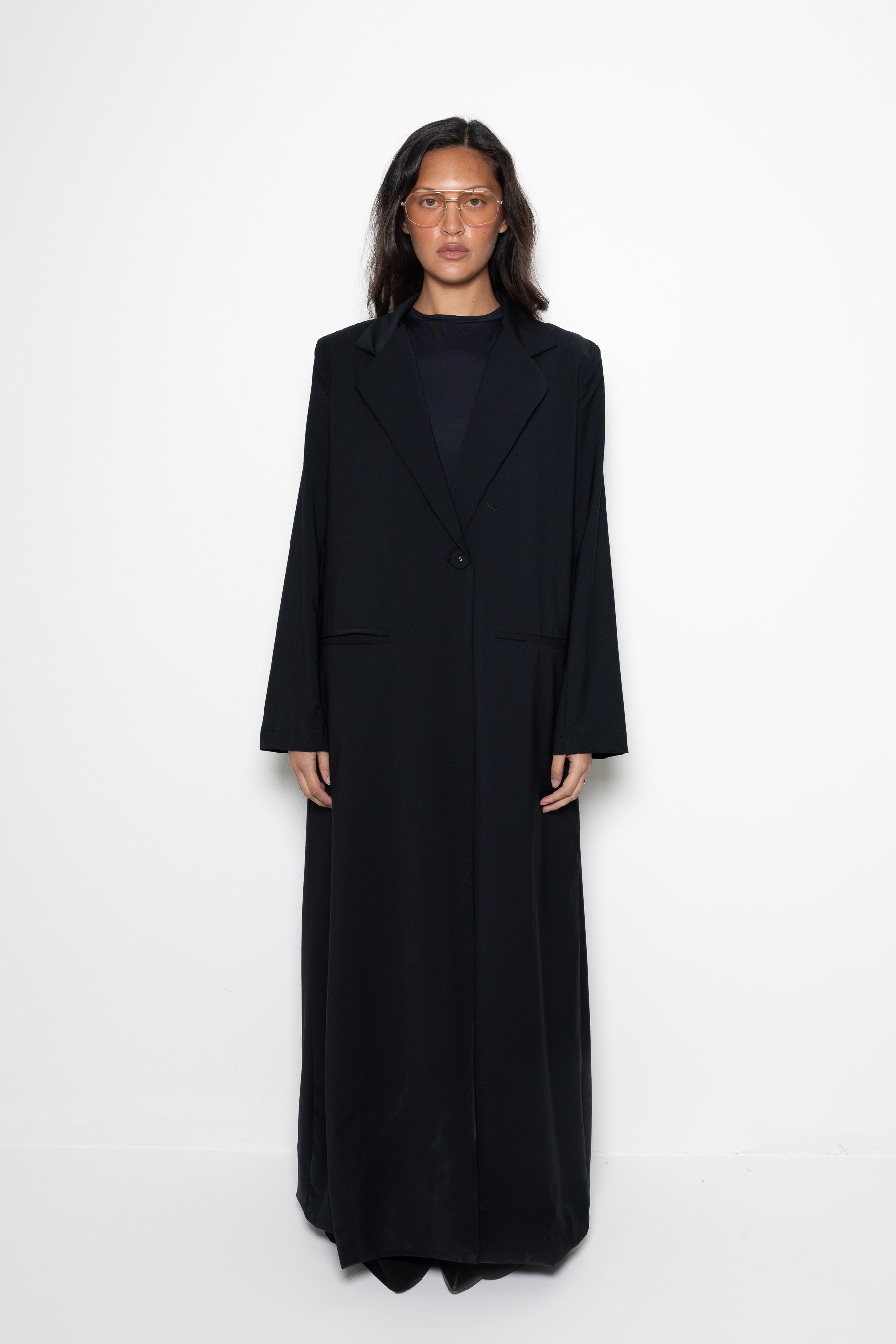 MAXI BLAZER BLACK