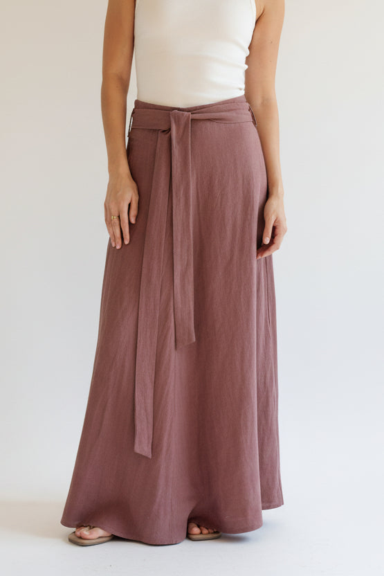 COASTAL SKIRT COCOA ROUGE