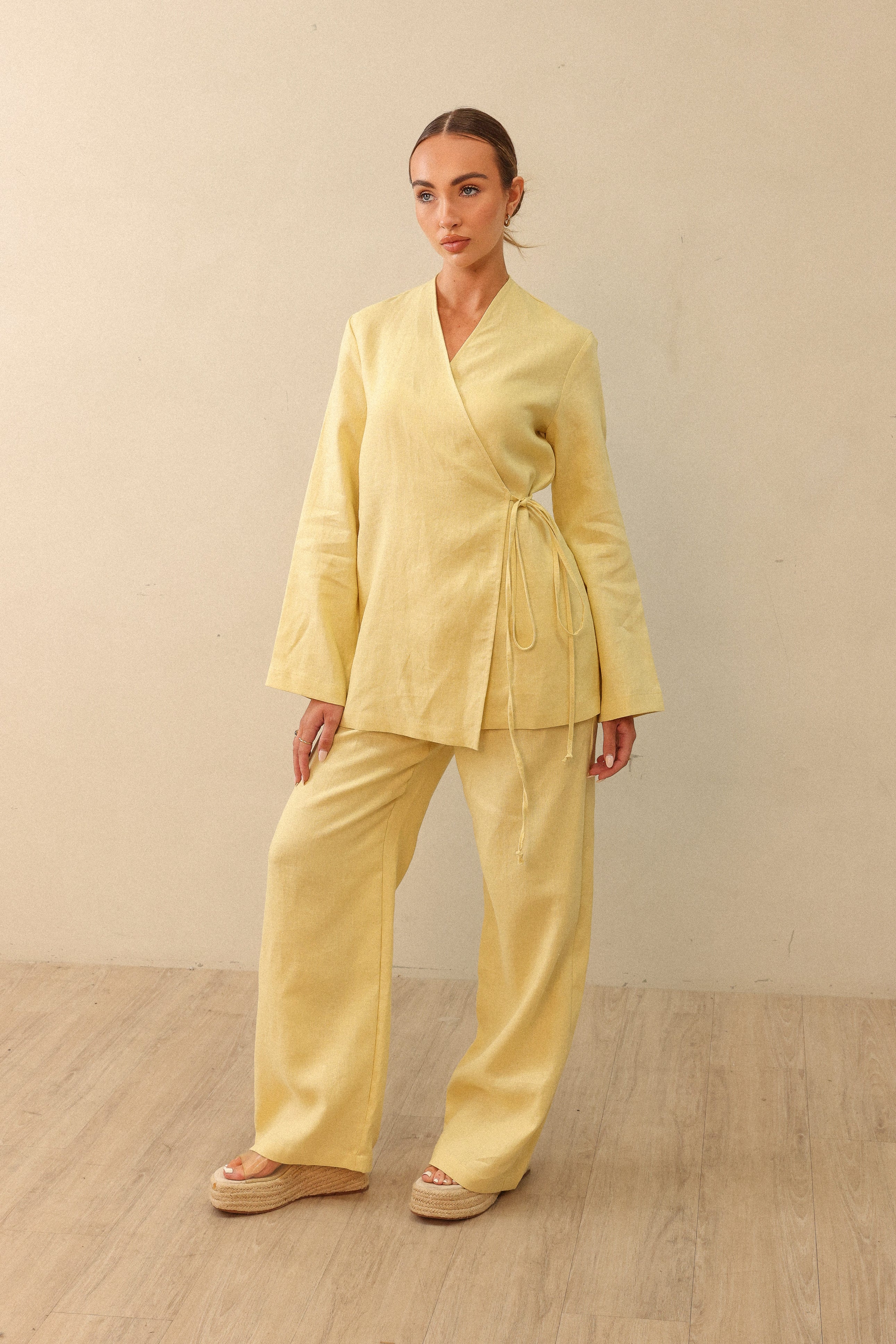RIVIERA LINEN PANT LIMONCELLO
