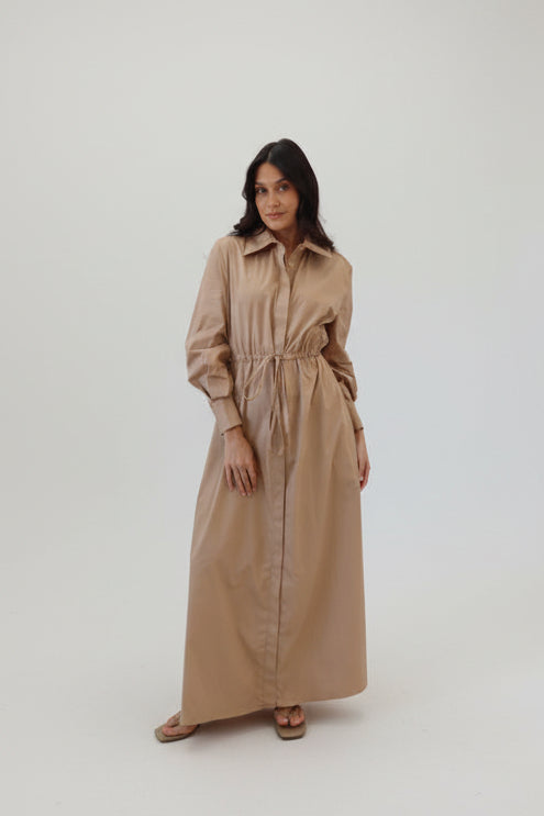 SUMMER SHIRTDRESS SAND