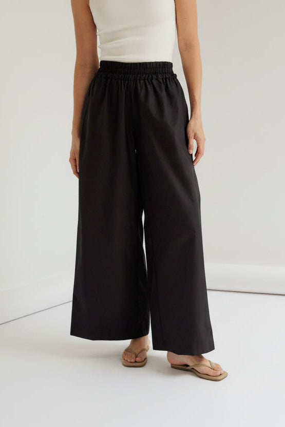 CAPRI COTTON PANT NOIR