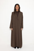 MAXI BLAZER BROWN