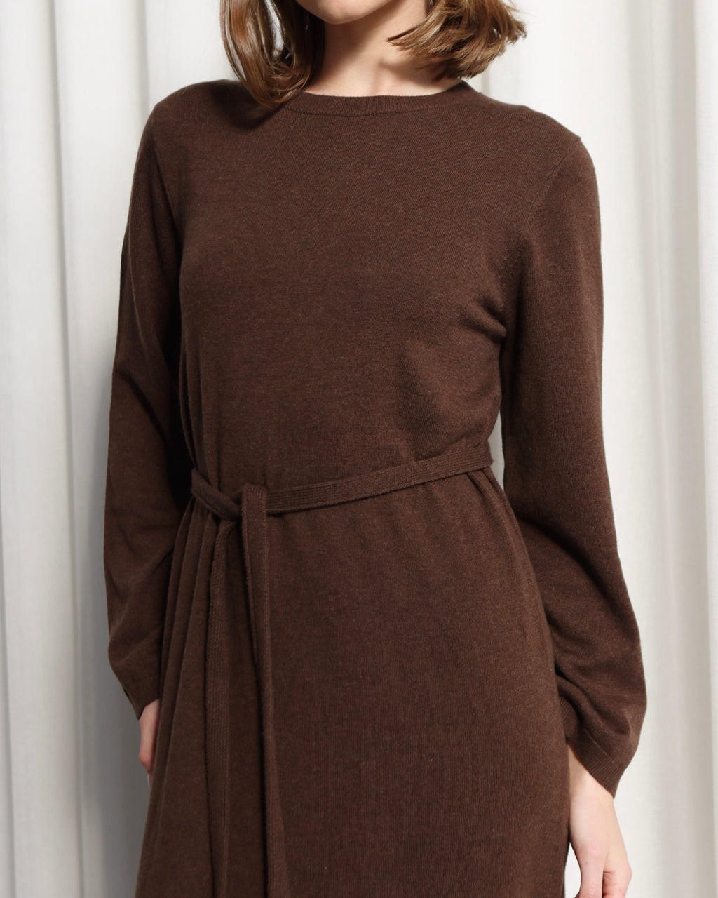 MAXI KNIT DRESS ESPRESSO