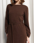 MAXI KNIT DRESS ESPRESSO
