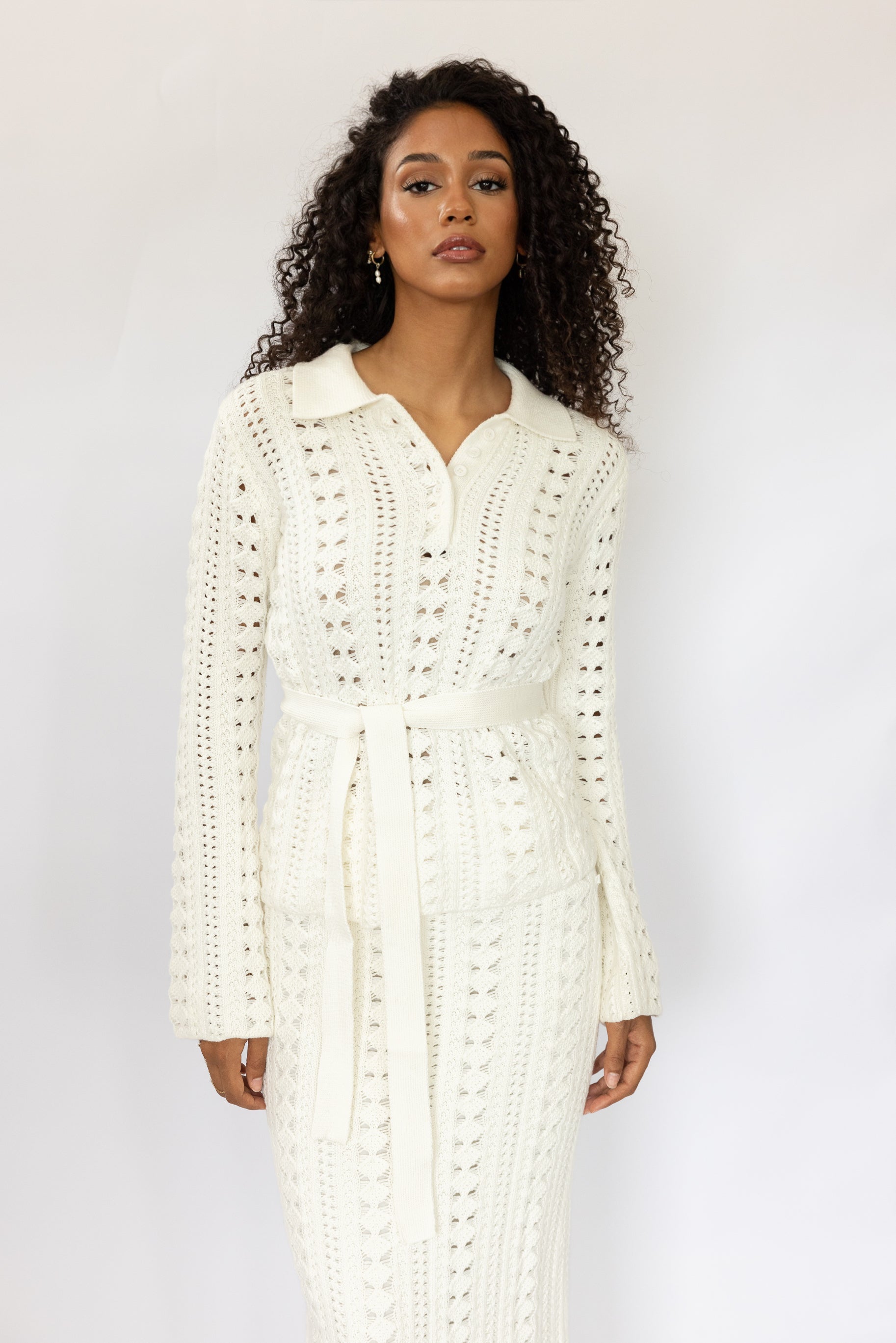RODEO CROCHET SHIRT IVORY