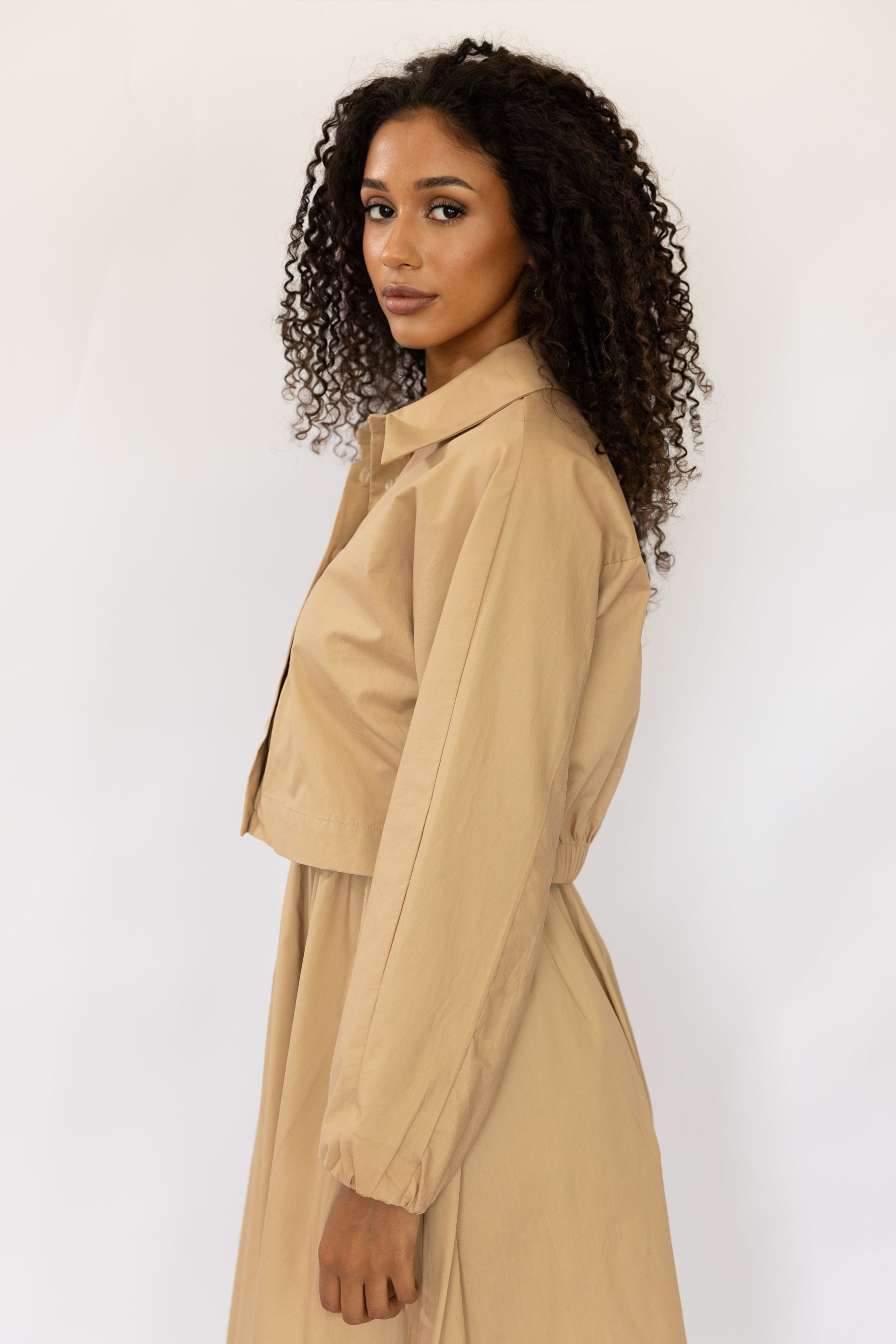 WEST POPLIN SHIRT SAND