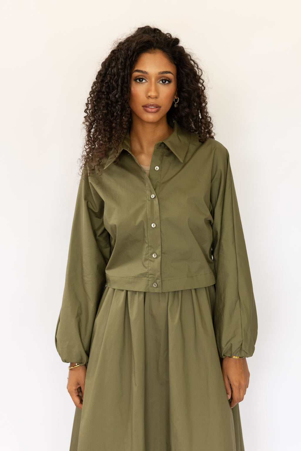 WEST POPLIN SHIRT KHAKI