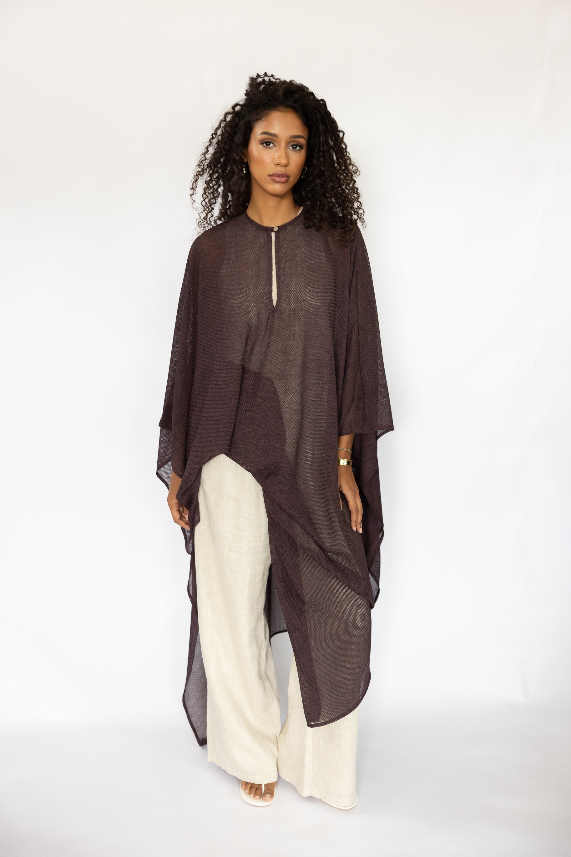 SOLE KAFTAN AUGBERGINE