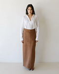 MARSEILLE SUEDE SKIRT DEEP TAN