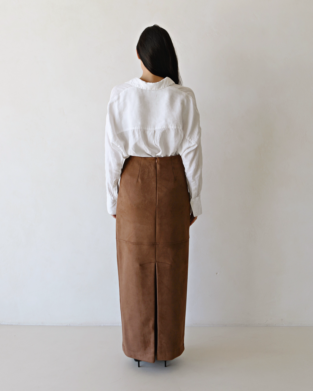 MARSEILLE SUEDE SKIRT DEEP TAN